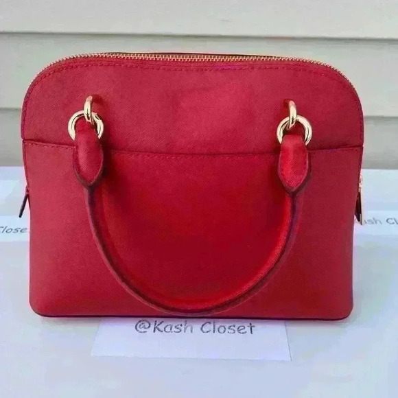Michael Kors Jet Set Medium Dome Satchel | Mercari Michael Kors Dome Satchel Purse Jet Set Medium Bag Flame